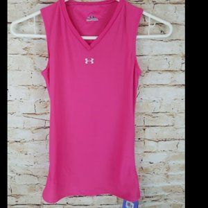 Under Armour hot pink athletic tank top. Size XS. New with tag.